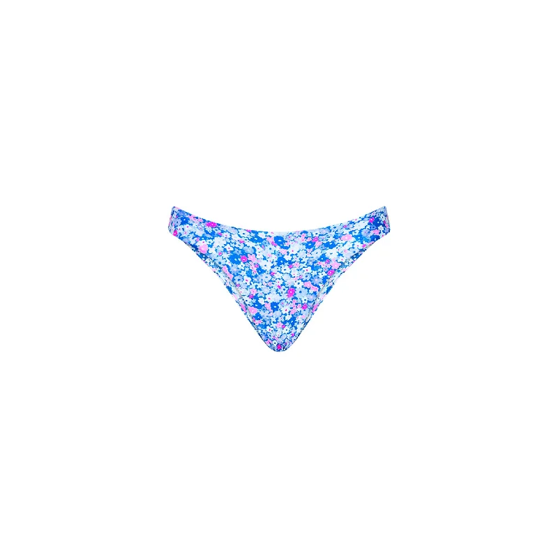 Minimal Full Coverage Bikini Bottom - Purple Pearls